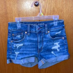 American Eagle super stretch jean shorts
